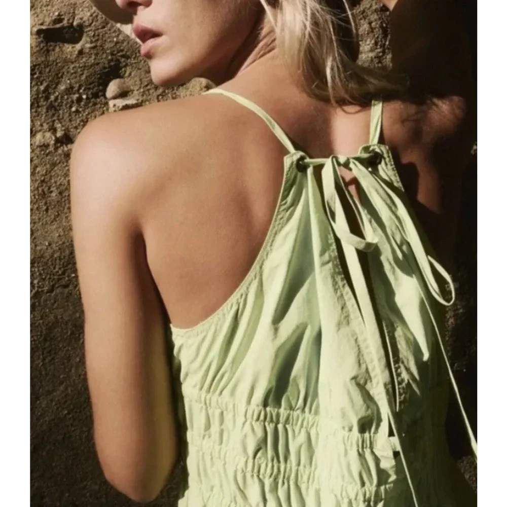 NEW FREE PEOPLE FP MOVEMENT LIMEADE GREEN ONE BETTER ONE PIECE JUMPSUIT SZ XS